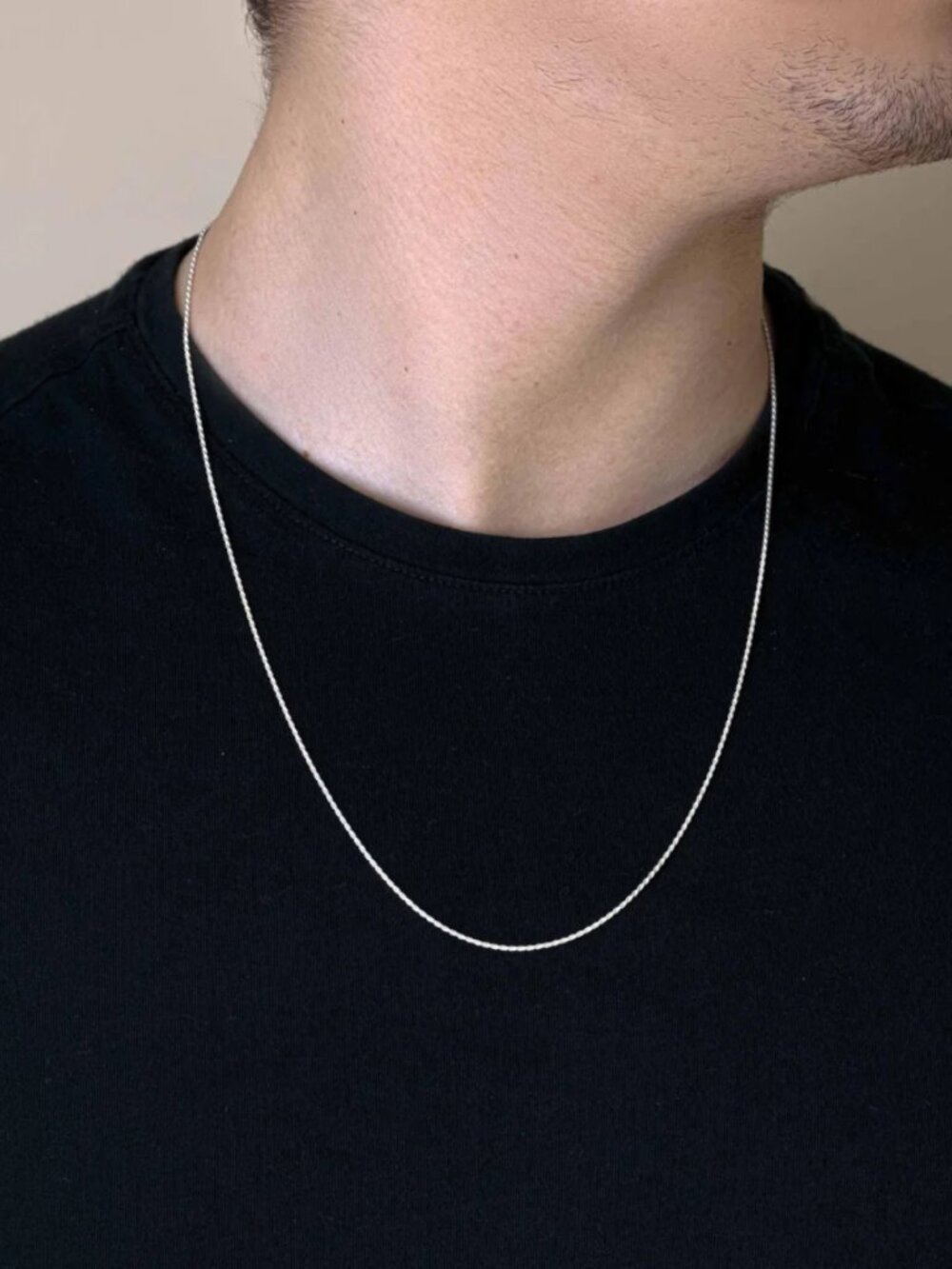 Sterling Silver 925 High Polished Diamond Cut Rope Chain 26 inches 2mm